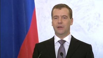 Russian President Dmitry Medvedev