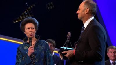 Olympic rowing legend Sir Steve Redgrave gets the Lifetime Achievement Award at the 2011 BBC Sports Personality of the Year event