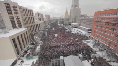 Crowds in Moscow