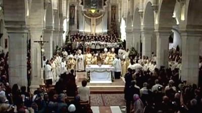 Midnight Mass in the Church of the Nativity, Bethlehem