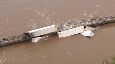 Train derailed in Australia