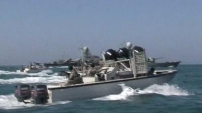 Iran patrols the waters of the Persian Gulf.