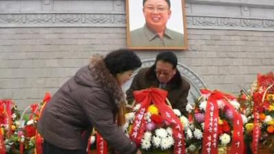 Flowers for Kim Jong-il