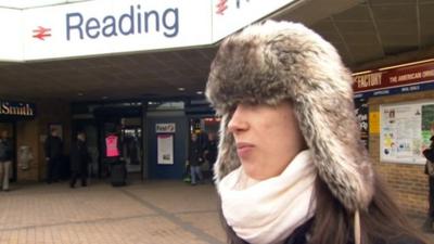 Passenger at Reading station