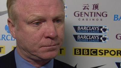 Aston Villa boss Alex McLeish