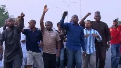 Protesters in Abuja