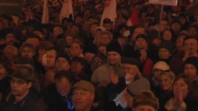 Budapest protest