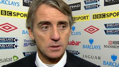 Manchester City manager Roberto Mancini