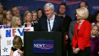 Republican candidate Newt Gingrich