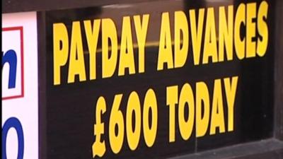 Payday loans sign