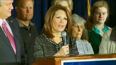 Michele Bachmann holds press conference.