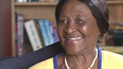 Albertina Luthuli talks to the BBC's Karen Allen