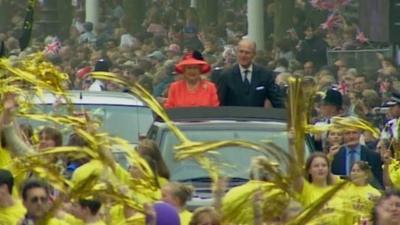 The Queen tours with Prince Philip