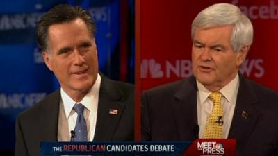 Mitt Romney and Newt Gingrich