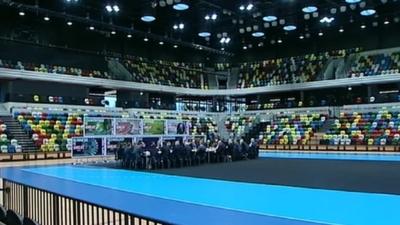 Cabinet hold meeting in new Olympic venue