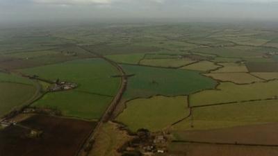 Fields between Aylesbury and Birmingham