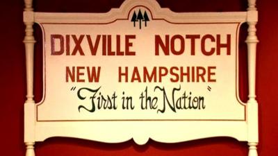 Sign for Dixville Notch