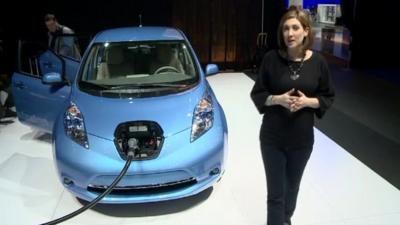 BBC's Caroline Hepker at Detroit motor show