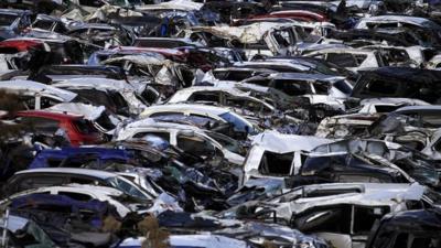New cars damaged by Japan's 11 March tsunami
