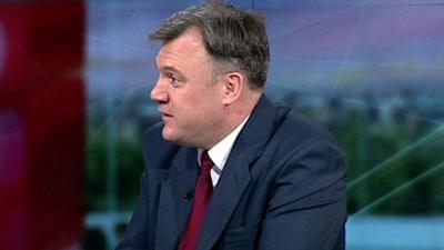 Shadow chancellor Ed Balls