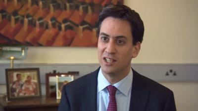 The Labour leader, Ed Miliband