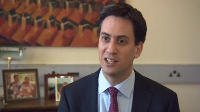 Labour leader, Ed Miliband