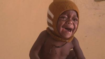 Baby in Niger crying