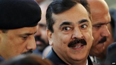 Pakistan's Prime Minister Yousuf Raza Gilani