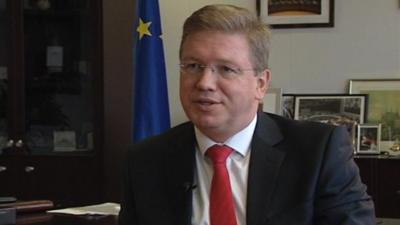 EU's Enlargement Commissioner Stefan Fule