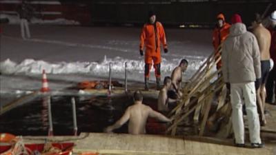 Russians celebrate Epiphany