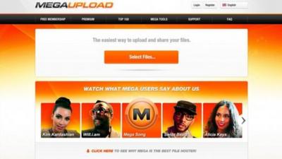 Megaupload screengrab