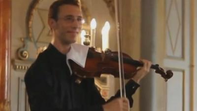 Slovakian viola player Lukas Kmit