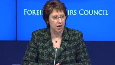 EU foreign policy chief Catherine Ashton