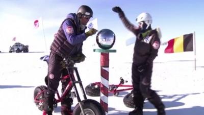 Helen Skelton at South Pole