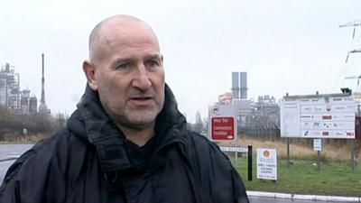 Russell Jackson, chairman of Unite at Coryton Refinery