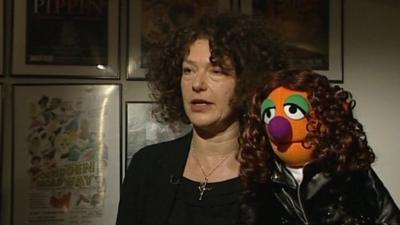 Louise Gold and Muppet