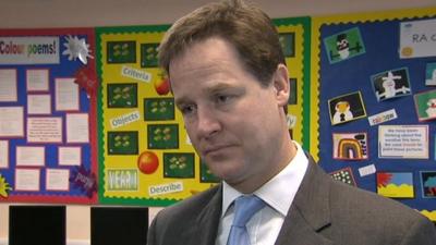 The Deputy Prime Minister, Nick Clegg