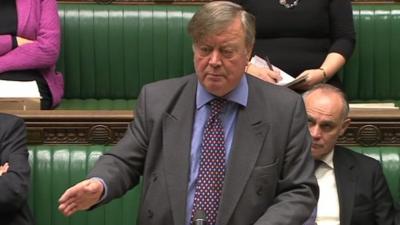 Ken Clarke speaking in the Commons