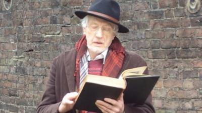 Actor Edward Petherbridge reading Dickens