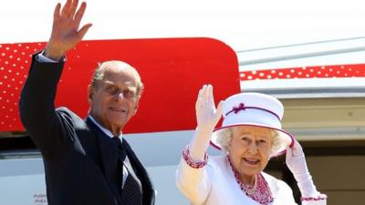 Prince Philip and the Queen