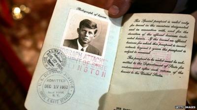 John F Kennedy passport