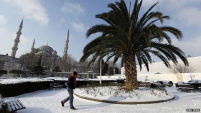 Snow in Istanbul