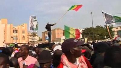 Protesters in Senegal