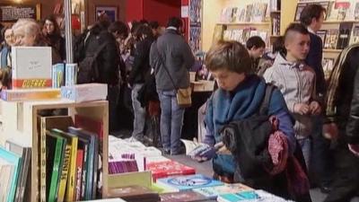 Fans at a comic book festival in France