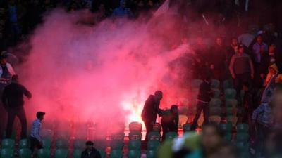 Clashes at a football match in Port Said