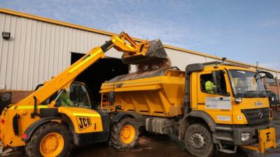 Gritting lorry