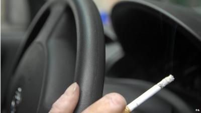 Smoking in a car