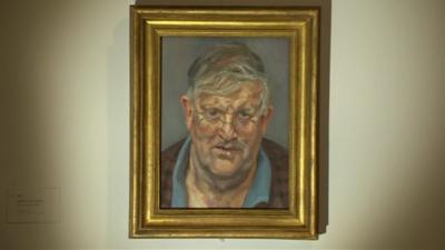 Lucian Freud's portrait of David Hockney