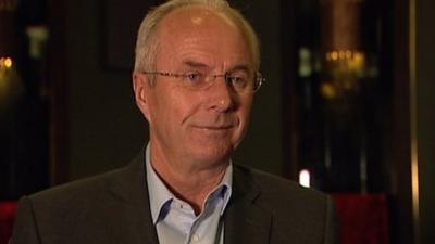 Former England boss Sven-Goran Eriksson