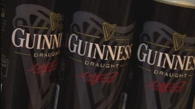 Cans of Guinness